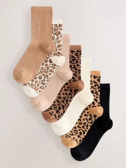 Next Ankle Socks 7 Pack Animal Print Best