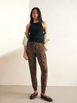 Next Jersey Joggers Animal Print Online