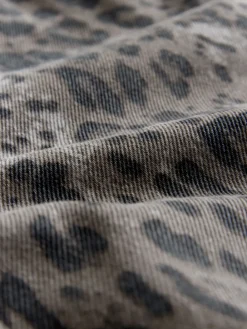 Next Maternity Barrel Denim Jeans Animal Print Hot