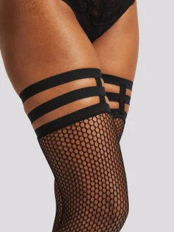 Ann Summers Black Leg Harness Fishnet Black Tights Best