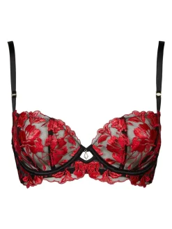 Ann Summers Black The Hero Non Pad Plunge Wired Bra Clearance