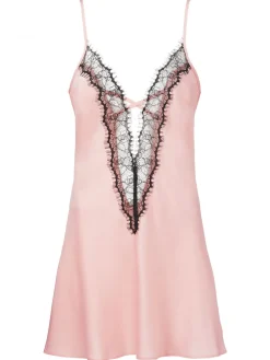 Ann Summers Cherryann Satin Chemise Slip Nightie Pale Pink Sale