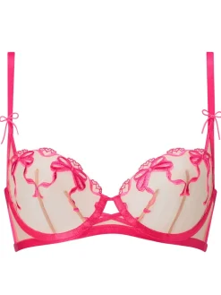 Ann Summers Pink Bound By Love Non Pad Balcony Bra Hot