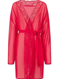 Ann Summers The Promising Chiffon Robe Red Discount