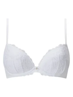 Ann Summers Pad Plunge Sexy Lace Underwired Bras 2 Pack White