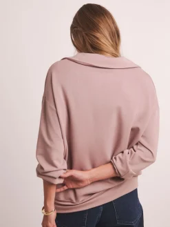 JD Williams Anthology By Pink Premium Ribbed High Collar Modal Sweatshirt Sale