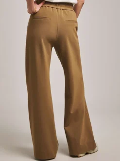 JD Williams Anthology By Premium Ponte Wide Leg Trousers Camel Discount