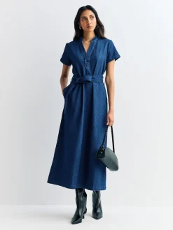 A.P.C. Blue Annelie Dress Clearance