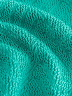 Next Aqua Green Crinkle Textured Plunge Shaping Tummy Control Swimsuit Discount