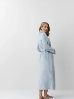 Aruelle Blue Pin Stripe Lea Long Robe Best