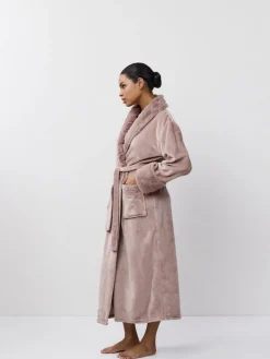 Aruelle Demi Full Length Pink Soft Textured Robe Hot