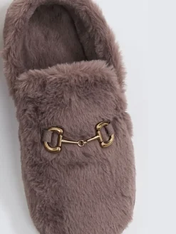 Aruelle Kelly Extra-Soft Brown Slippers Outlet