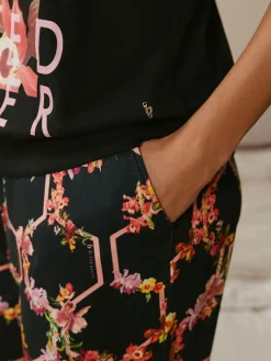 B by Ted Baker Black Floral Black Pyjamas