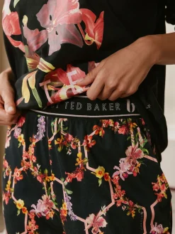 B by Ted Baker Black Floral Black Pyjamas
