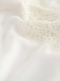 B by Ted Baker Ecru Satin Lace Bridal Robe Discount