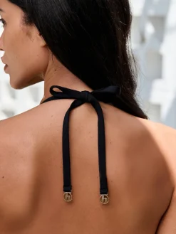 B by Ted Baker Koi Triangle Black Bikini Top Clearance