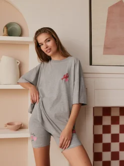 Bath & Body Works Grey Cycling Short Pyjamas Set Best