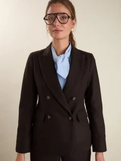 Baukjen Cissy Wool Blend Brown Blazer Best