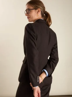 Baukjen Cissy Wool Blend Brown Blazer Best