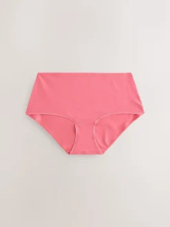 Next Berry Pink Midi Cotton Rich Knickers 5 Pack Online