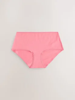 Next Berry Pink Midi Cotton Rich Knickers 5 Pack Online