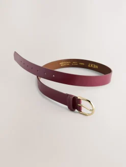 Next Berry Regular Leather Belt New