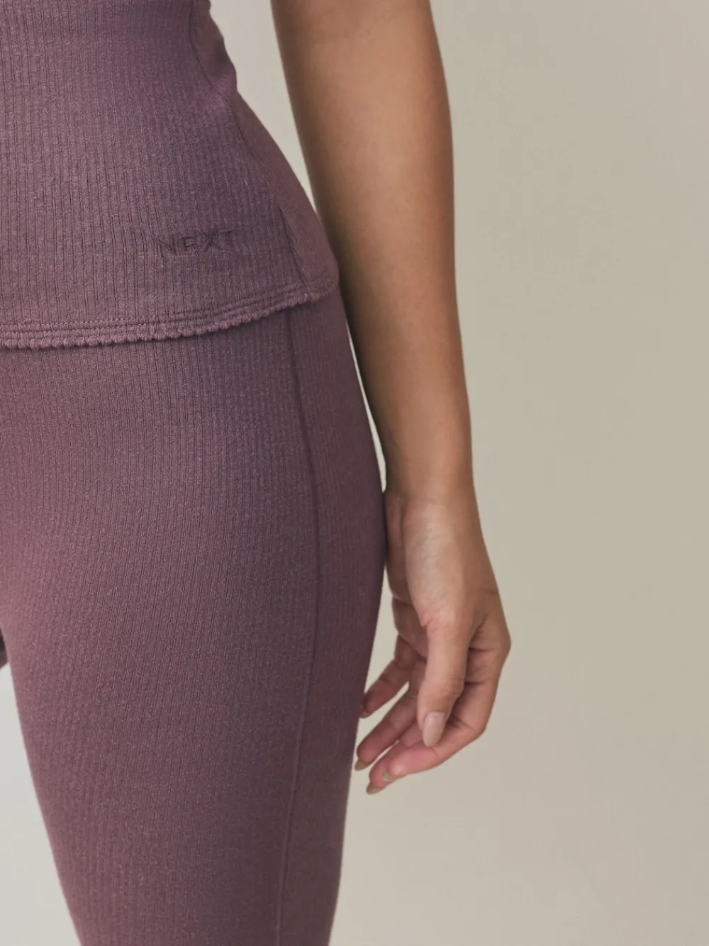 Next Thermal Maximum Warmth Cosy Ribbed Vest Berry Outlet