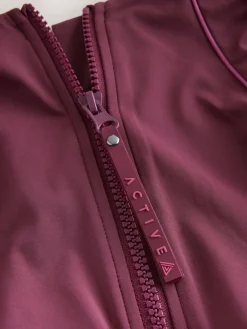 Next Berry Wine Active High Neck Tummy Control Swimsuit Hot