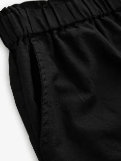 Next 100% Cotton Bermuda Shorts Black Online