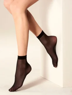 Next 20 Denier Ankle Socks 5 Pack Black Clearance