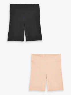 Next Seamless Smoothing Anti-Chafe Shorts 2 Pack Black / Pastel Rose Nude Best