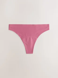 Next Black / Praline Nude / Pink Floral Thong No VPL Light Flow Period Knickers 4 Pack Online