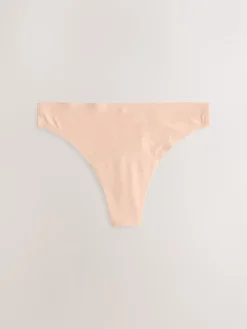 Next Black / Praline Nude / Pink Floral Thong No VPL Light Flow Period Knickers 4 Pack Online