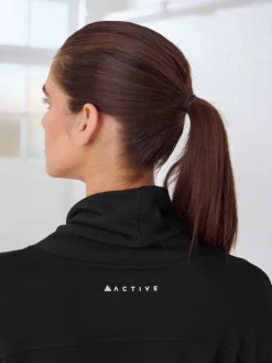 Next Active Cowl Neck Sweat Top Black Online