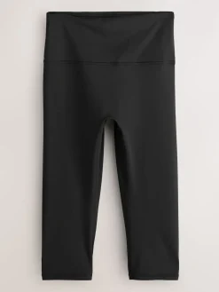 Next Black Active Power Sports Capri Leggings New