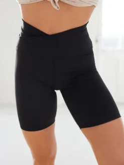Next Black Active Sports Wrap Waist Cycling Shorts Online