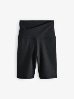 Next Black Active Sports Wrap Waist Cycling Shorts Online