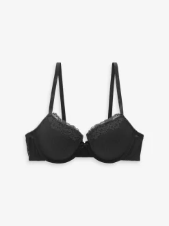 Next A-DD Push Up Padded Balcony Bra Black New