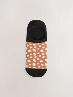 Next Black Animal Invisible Trainer Socks 5 Pack Online