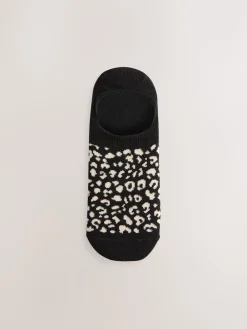 Next Black Animal Invisible Trainer Socks 5 Pack Online