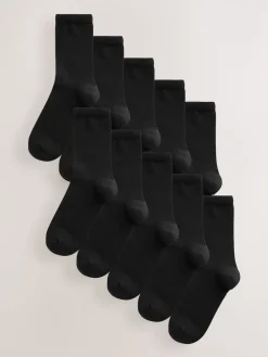 Next Black Basic Ankle Socks 10 Pack Hot