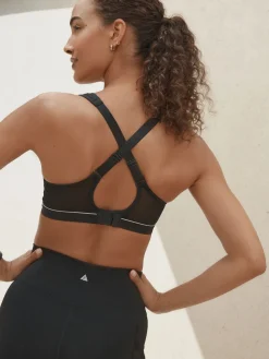 Next B-G Active Sports High Impact Dry Tech Non Pad Bra Black Clearance