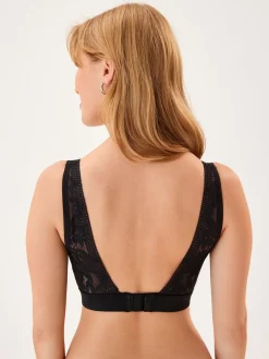 Next B-H Lace Total Support Non Pad Non Wire Ultimate Comfort Bra Black Best