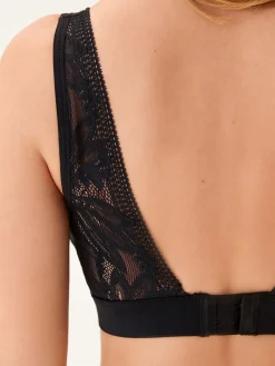 Next B-H Lace Total Support Non Pad Non Wire Ultimate Comfort Bra Black Best