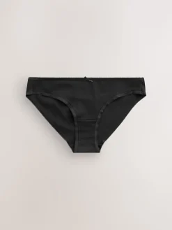 Next Bikini Cotton Rich Knickers 7 Pack Black Hot