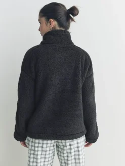 Next Black Borg Half Zip Fleece Online