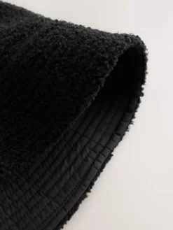 Next Borg/Nylon Reversible Bucket Hat Black Discount