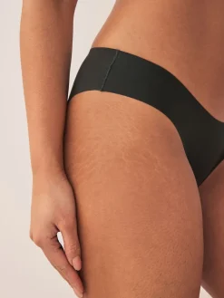 Next Brazilian No VPL Comfort Knickers 3 Pack Black Outlet