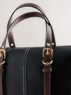 Next Buckle Hand Held Bag Black Best