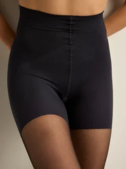 Next Black Bum/Tum/Thigh Matt Shaping 10 Denier Tights Sale